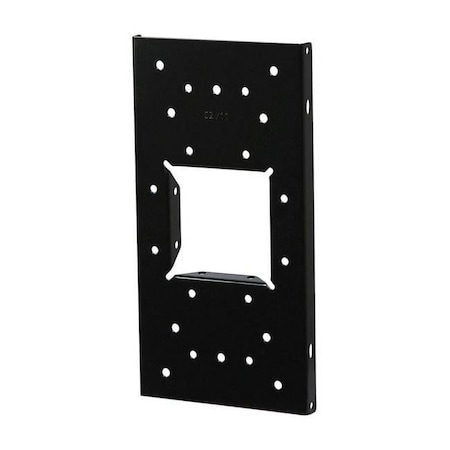 Gibraltar Mailboxes 12.875 in. Steel Mailbox Mounting Board, Black 5618616